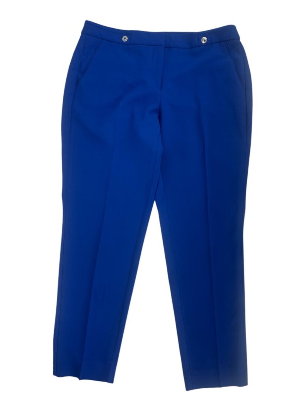 White House Black Market Pants 8R Royal Blue Tapered Ankle Stretch Slacks